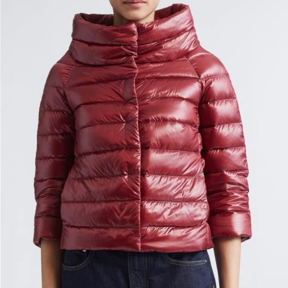 Herno Sofia Iconic Down Cropped Puffet Jacket Nwt - image 4